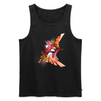 Remember The Love - Men's Premium Organic Tank Top - black - Front - Michal (187cm)