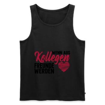 Abschiedsgeschenk Kollegen Jobwechsel - Männer Premium Bio Tank Top - Schwarz - Vorne - AI Model Male 178 light (178cm)