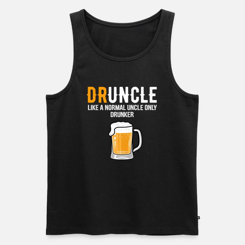 Druncle drinking uncle - Männer Premium Bio Tank Top - Schwarz