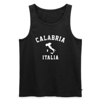 Calabria Italia Italy - Männer Premium Bio Tank Top - Schwarz - Vorne - Michal (187cm)