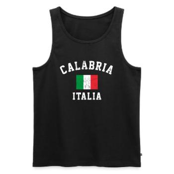 Calabria Italia Italy - Männer Premium Bio Tank Top - Schwarz - Vorne - Michal (187cm)