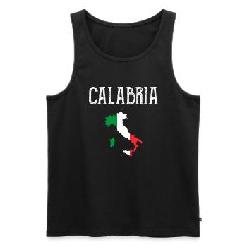 Calabria Italia Italy - Männer Premium Bio Tank Top - Schwarz - Vorne - Michal (187cm)