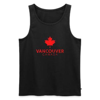 Vancouver Canada flag vancouver - Männer Premium Bio Tank Top - Schwarz - Vorne - Michal (187cm)