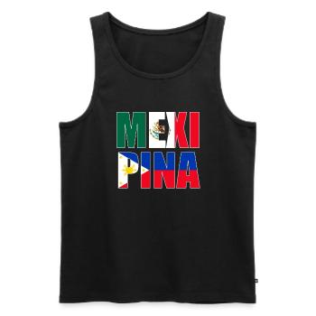 Mexipino Mexican Filipino Mexipino - Männer Premium Bio Tank Top - Schwarz - Vorne - Michal (187cm)