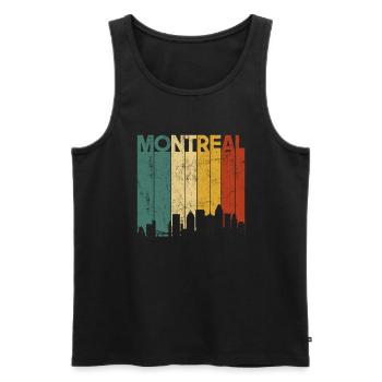 Montreal Quebec Canada montreal - Männer Premium Bio Tank Top - Schwarz - Vorne - Michal (187cm)