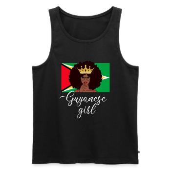 guyanese girl, guyana - Männer Premium Bio Tank Top - Schwarz - Vorne - Michal (187cm)