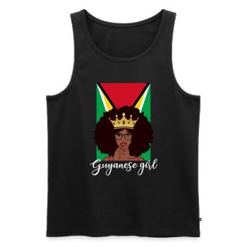 guyanese girl, guyana - Männer Premium Bio Tank Top - Schwarz - Vorne - Michal (187cm)