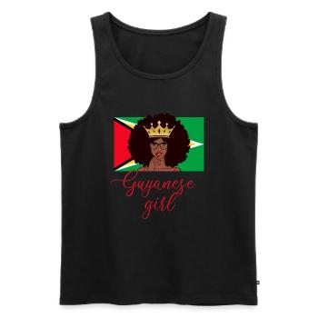 guyanese girl, guyana - Männer Premium Bio Tank Top - Schwarz - Vorne - Michal (187cm)
