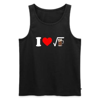 I love root beer, root beer - Männer Premium Bio Tank Top - Schwarz - Vorne - AI Model Male 178 light (178cm)