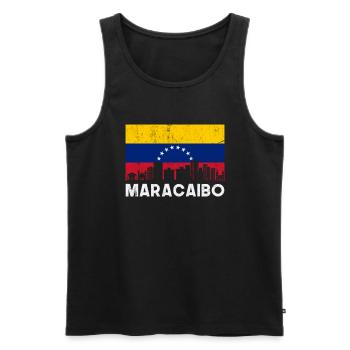 Maracaibo, venezolanos venezuela - Männer Premium Bio Tank Top - Schwarz - Vorne - Michal (187cm)
