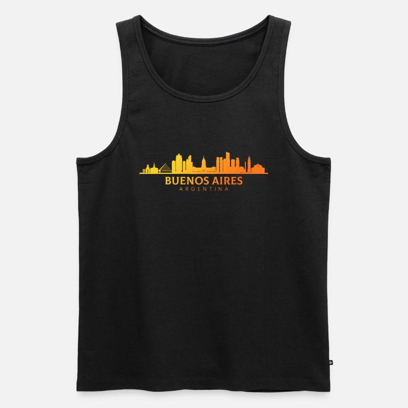 Buenos aires argentina, argentinian - Männer Premium Bio Tank Top - Schwarz