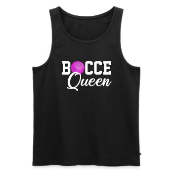 Bocce queen, bocce ball - Männer Premium Bio Tank Top - Schwarz - Vorne - AI Model Male 178 light (178cm)