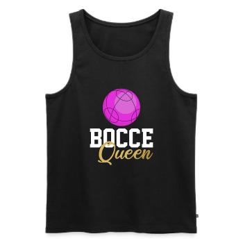 Bocce ball queen, bocce ball - Männer Premium Bio Tank Top - Schwarz - Vorne - Michal (187cm)