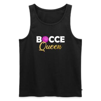 Bocce ball queen, bocce ball - Männer Premium Bio Tank Top - Schwarz - Vorne - Michal (187cm)