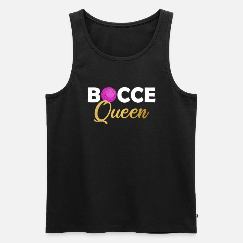 Bocce ball queen, bocce ball - Männer Premium Bio Tank Top - Schwarz