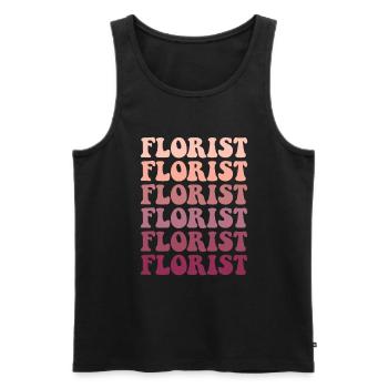 Florist, Flowers Gardener florist - Männer Premium Bio Tank Top - Schwarz - Vorne - Michal (187cm)