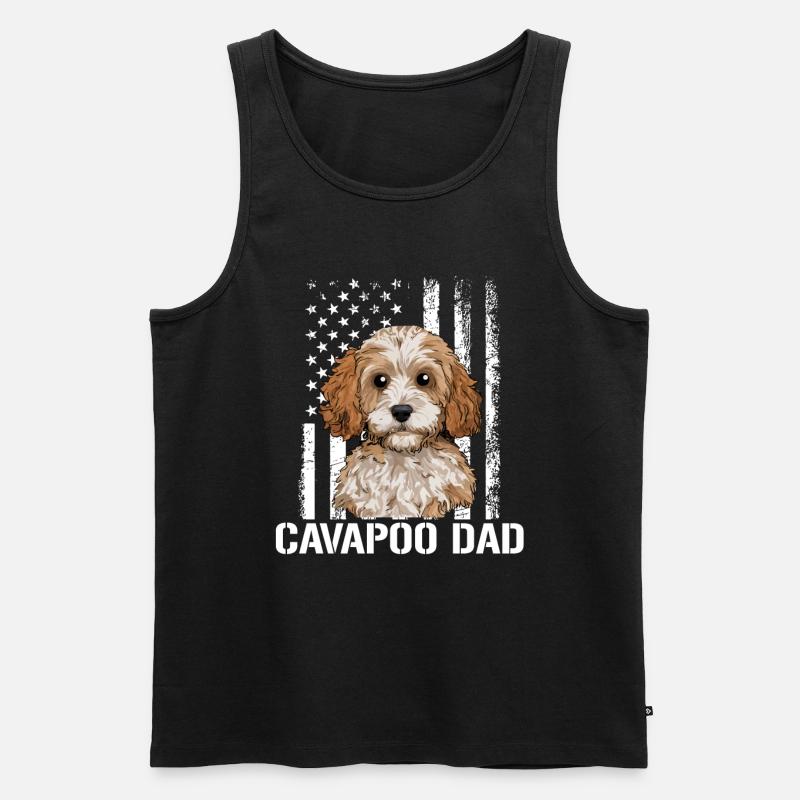 Chien Cavapoo, Cavapoo - Débardeur bio Premium Homme - noir