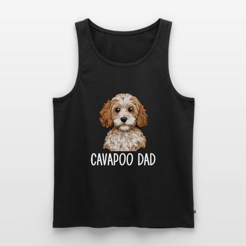 Cavapoo Papa, Cavapoo Débardeur bio Premium Homme