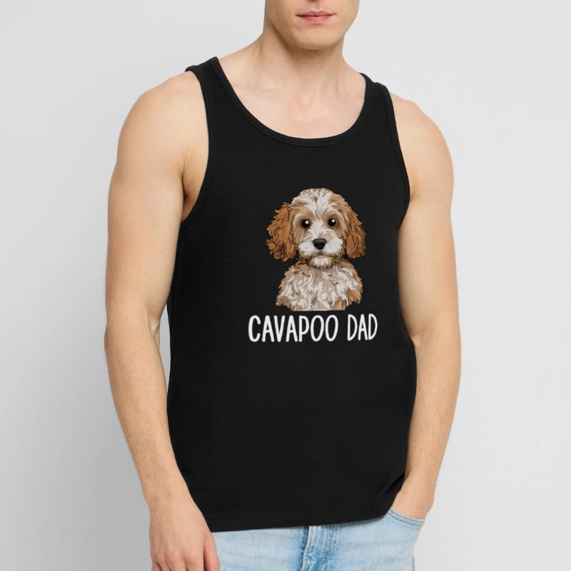 Cavapoo Papa, Cavapoo Débardeur bio Premium Homme