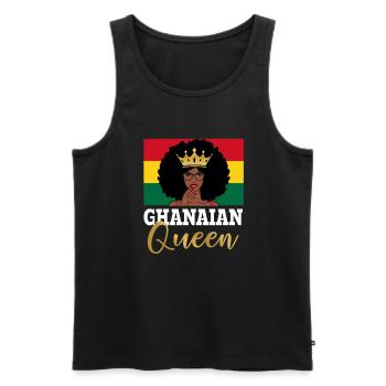 Fille ghanéenne, Ghana - Débardeur bio Premium Homme - noir - Devant - Michal (187cm)