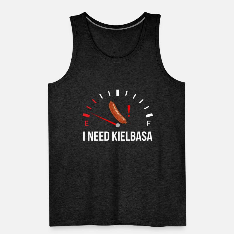 i need Kielbasa, kielbasa Männer Premium Bio Tank Top