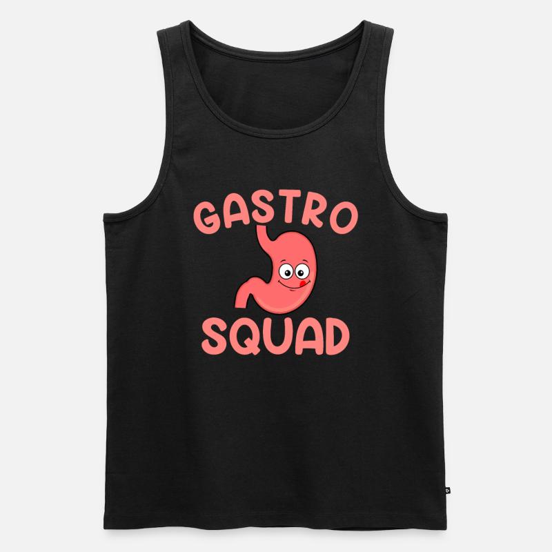 gastro squad Endoscopy Gastroenterology - Männer Premium Bio Tank Top - Schwarz