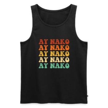Ay Nako, Funny Filipino Pinoy - Männer Premium Bio Tank Top - Schwarz - Vorne - AI Model Male 178 light (178cm)