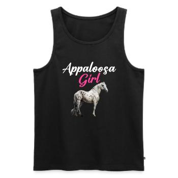 appaloosa equestrian horse - Männer Premium Bio Tank Top - Schwarz - Vorne - AI Model Male 178 light (178cm)