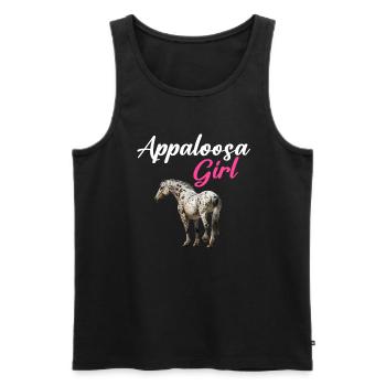 appaloosa equestrian horse - Männer Premium Bio Tank Top - Schwarz - Vorne - AI Model Male 178 light (178cm)