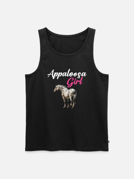Appaloosa Equestrian Horse - Men's Premium Organic Tank Top - black
