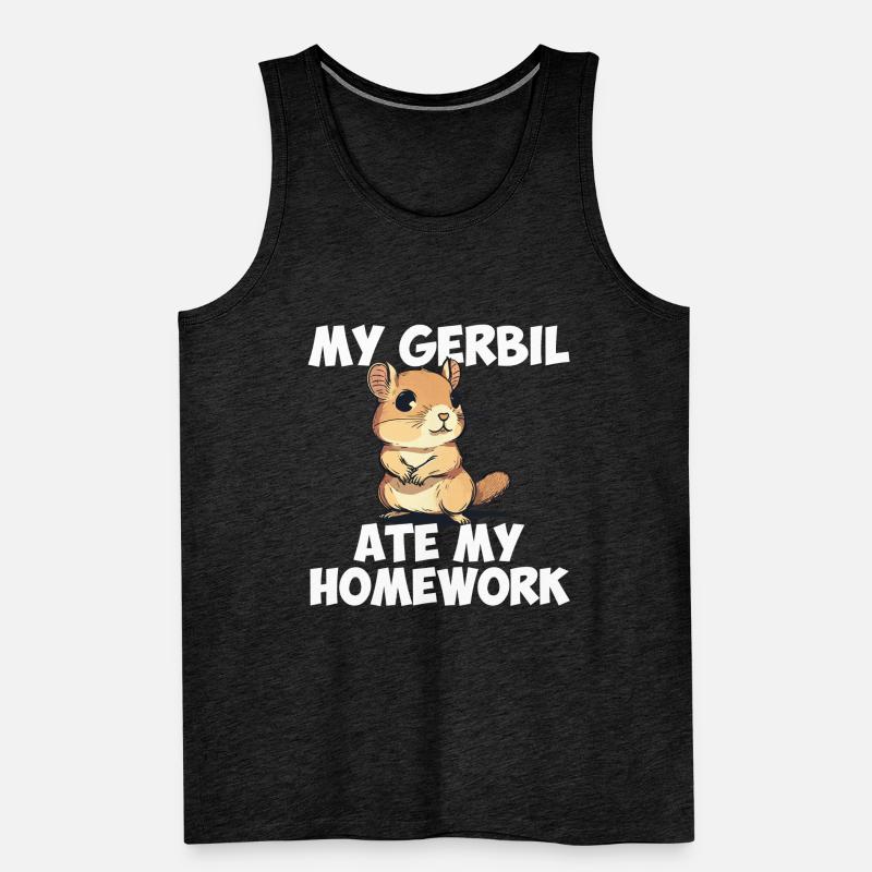 Gerbille a mangé mes devoirs, gerbille Débardeur bio Premium Homme