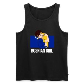 Bosnie-Herzégovine - Débardeur bio Premium Homme - noir - Devant - Michal (187cm)
