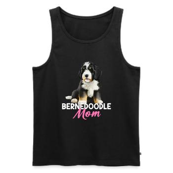 Bernedoodle Mom - Men's Premium Organic Tank Top - black - Front - AI Model Male 178 light (178cm)