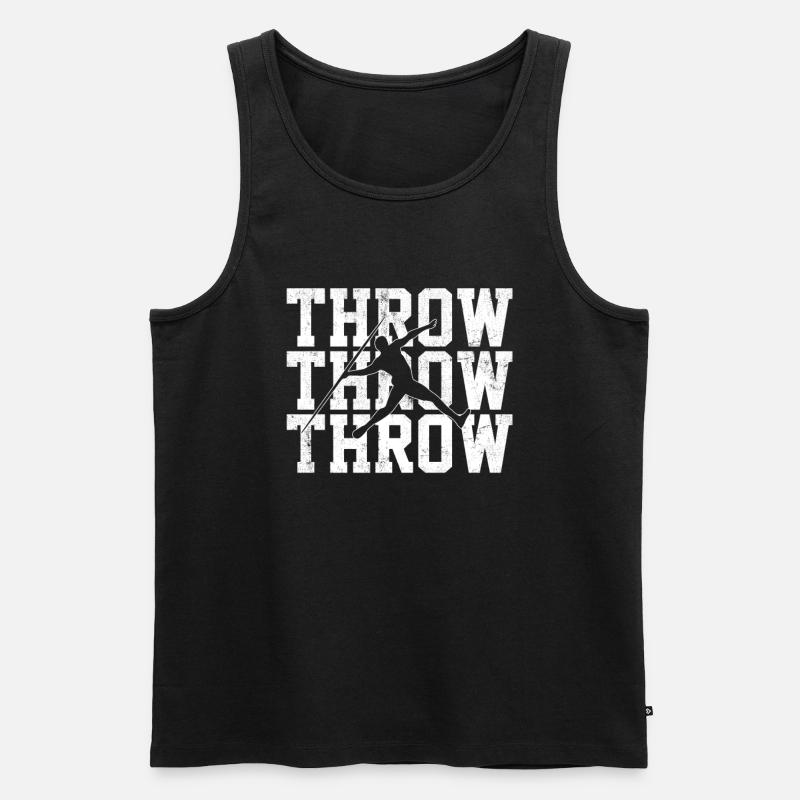 Javelin throwing - Männer Premium Bio Tank Top - Schwarz