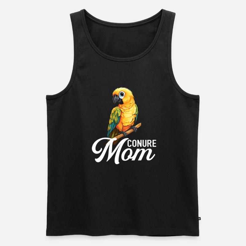 Sun Conure, parrot Conure - Männer Premium Bio Tank Top - Schwarz