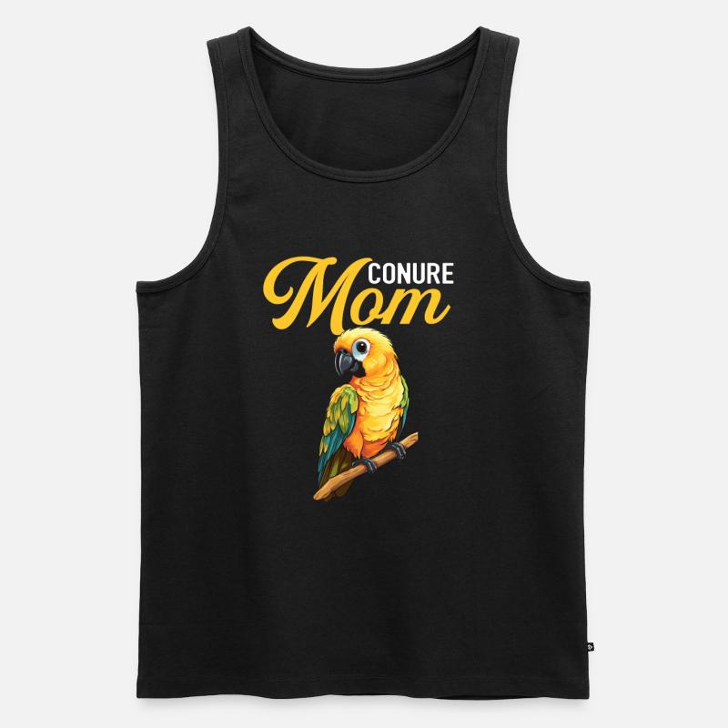 Sun Conure, parrot Conure - Männer Premium Bio Tank Top - Schwarz