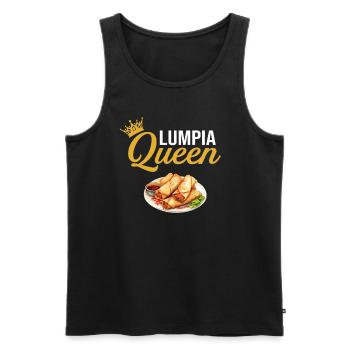 Lumpia Queen, Philippine Filipino Asian Food - Männer Premium Bio Tank Top - Schwarz - Vorne - Michal (187cm)