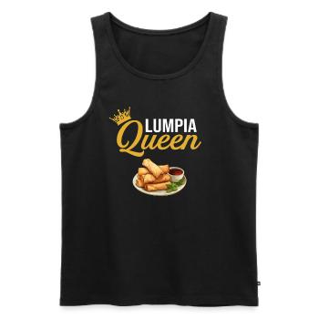 Lumpia Queen, Philippine Filipino Asian Food - Männer Premium Bio Tank Top - Schwarz - Vorne - Michal (187cm)