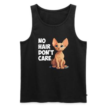 sphynx cat - Männer Premium Bio Tank Top - Schwarz - Vorne - AI Model Male 178 light (178cm)