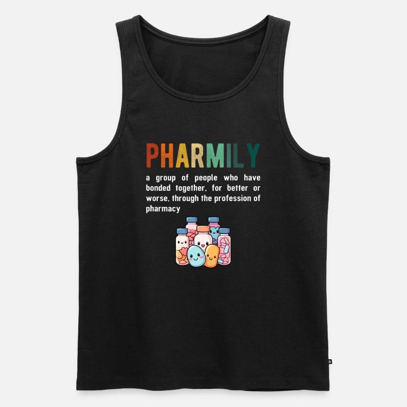 Pharmacist Technician, definition of Pharmily - Männer Premium Bio Tank Top - Schwarz