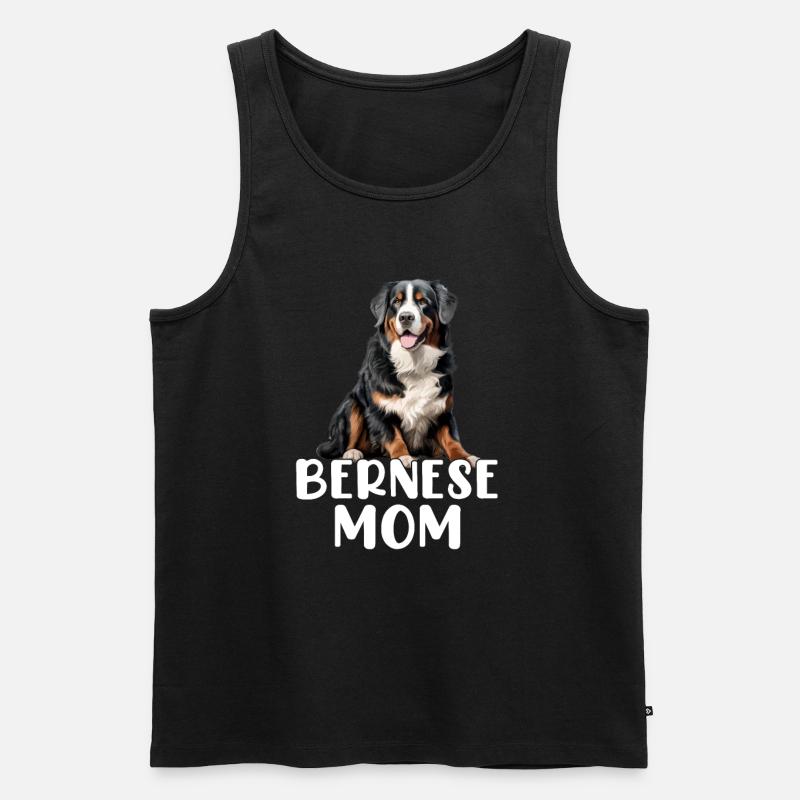 bernese mountain dog - Männer Premium Bio Tank Top - Schwarz
