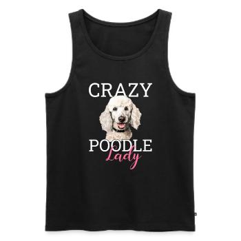 poodle dog - Männer Premium Bio Tank Top - Schwarz - Vorne - Michal (187cm)