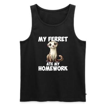ferret mom - Männer Premium Bio Tank Top - Schwarz - Vorne - Michal (187cm)