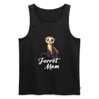 ferret mom - Männer Premium Bio Tank Top - Schwarz - Vorne - Michal (187cm)
