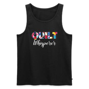 Sewciopath, Quilting sewing - Männer Premium Bio Tank Top - Schwarz - Vorne - Michal (187cm)