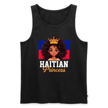 Haitian princess, haiti - Männer Premium Bio Tank Top - Schwarz - Vorne - Michal (187cm)