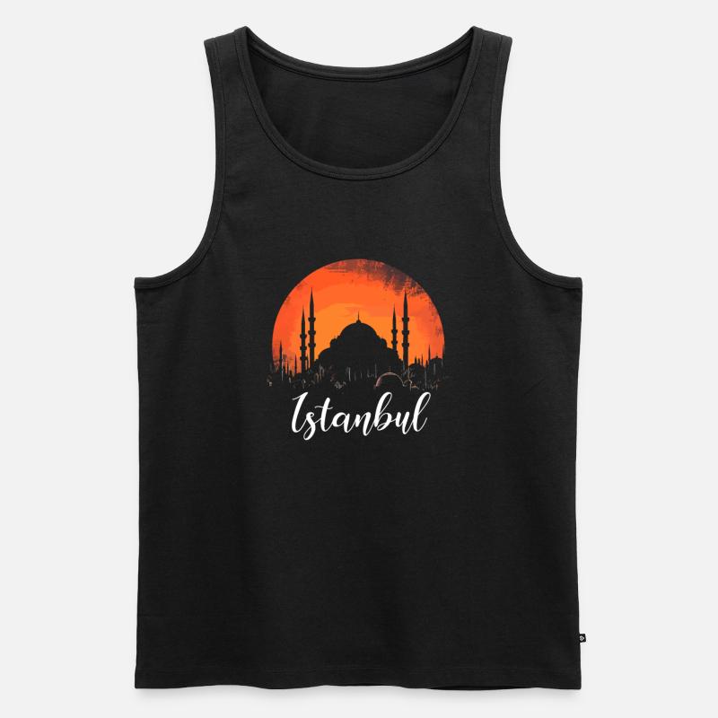 istanbul turkye, turkey - Männer Premium Bio Tank Top - Schwarz