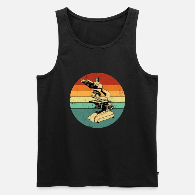 Microscopy Scientist Biologist Microscope - Männer Premium Bio Tank Top - Schwarz