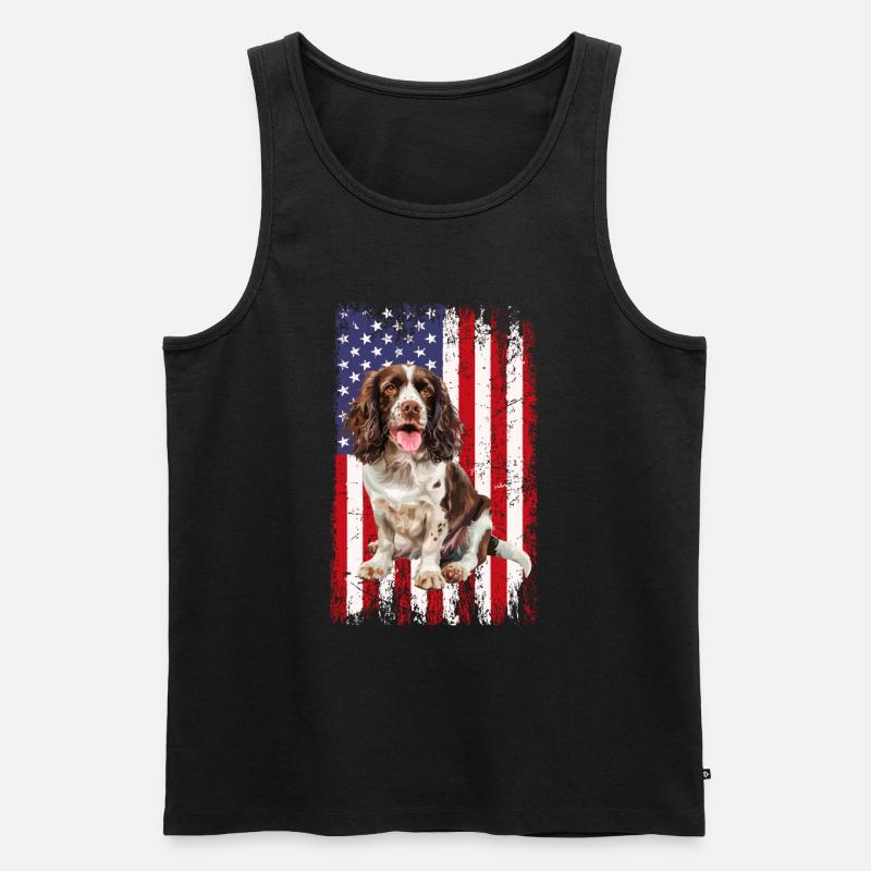 springer spaniel - Männer Premium Bio Tank Top - Schwarz