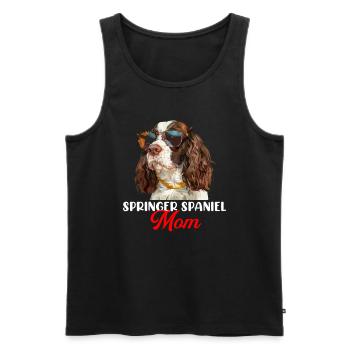 springer spaniel - Männer Premium Bio Tank Top - Schwarz - Vorne - AI Model Male 178 light (178cm)